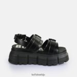 ава сандале на платформи веганске Buffalo црнD02H4J520 |сандале - Слика 6