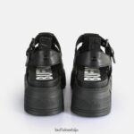 ава фисхер сандале на платформи веганске Buffalo црнD02H4J572 |сандале - Слика 7