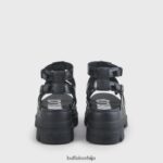 аспха глд платформа сандале веганске Buffalo црнD02H4J130 |сандале - Слика 4