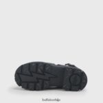 аспха глд платформа сандале веганске Buffalo црнD02H4J130 |сандале - Слика 5