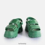 аспха и сандале на платформи веганске Buffalo зеленD02H4J12 |сандале - Слика 4