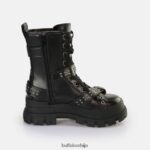 аспха копча средња глежњача веганска Buffalo црнD02H4J849 |чизме - Слика 6