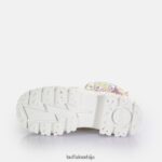 аспха лаце уп хи веган Buffalo бели графитиD02H4J375 |чизме - Слика 7