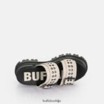 аспха лооп сандале на платформи веганске Buffalo кремD02H4J383 |слајдови - Слика 3