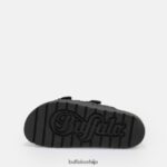 еве сол сандале на платформи веганске Buffalo црнD02H4J248 |слајдови - Слика 6