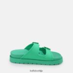 еве сол сандале на платформи веганске Buffalo зеленD02H4J460 |слајдови - Слика 7