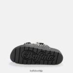 еве студ сандале на платформи веганске Buffalo црнD02H4J673 |слајдови - Слика 6