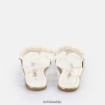 капри бисерне сандале веганске Buffalo кремD02H4J407 |сандале - Слика 4