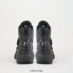 класичне кожне патике Buffalo црнD02H4J382 |патике - Слика 4