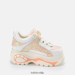 класичне патике ниске коже Buffalo бела/наранџастаD02H4J800 |патике - Слика 7