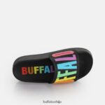 лаке болд платформ тобоган вегански Buffalo црнD02H4J193 |слајдови