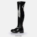 мирна чизме преко колена веганске Buffalo црнD02H4J511 |чизме - Слика 2