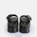 ноа роцк слиде платформ сандале веганске Buffalo црнD02H4J156 |слајдови - Слика 5