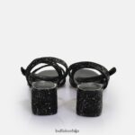 раинелле сандале са потпетицом веганске Buffalo црна/сребрнаD02H4J541 |сандале - Слика 2