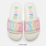 реи слиде веган Buffalo бела/вишебојнаD02H4J878 |слајдови - Слика 2