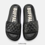 реи јорган слајд веган Buffalo црнD02H4J831 |слајдови - Слика 2