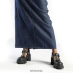 риот јане мокасине веганске Buffalo црнD02H4J441 |мокасинке - Слика 2