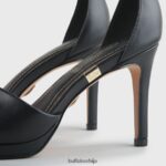 роња сандале пета ими наппа Buffalo црнD02H4J170 |сандале - Слика 8