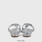 рхонда веганске сандале Buffalo среброD02H4J93 |сандале - Слика 4