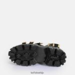 сандале на платформи лавови зуби веганске Buffalo црнD02H4J159 |сандале - Слика 7