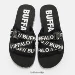 сандале са платформом са слајдовима веганске Buffalo црнD02H4J863 |слајдови - Слика 3