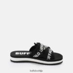 сандале са платформом са слајдовима веганске Buffalo црнD02H4J863 |слајдови - Слика 7