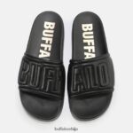 језерски јорган сандале на платформи веганске Buffalo црнD02H4J796 |слајдови - Слика 3