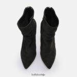 јулиет зип глежњаче глежњаче веганске Buffalo црнD02H4J827 |чизме - Слика 5